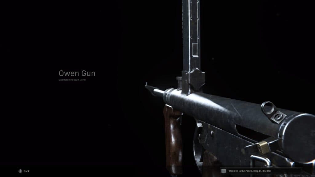 Owen Gun SMG Vanguard