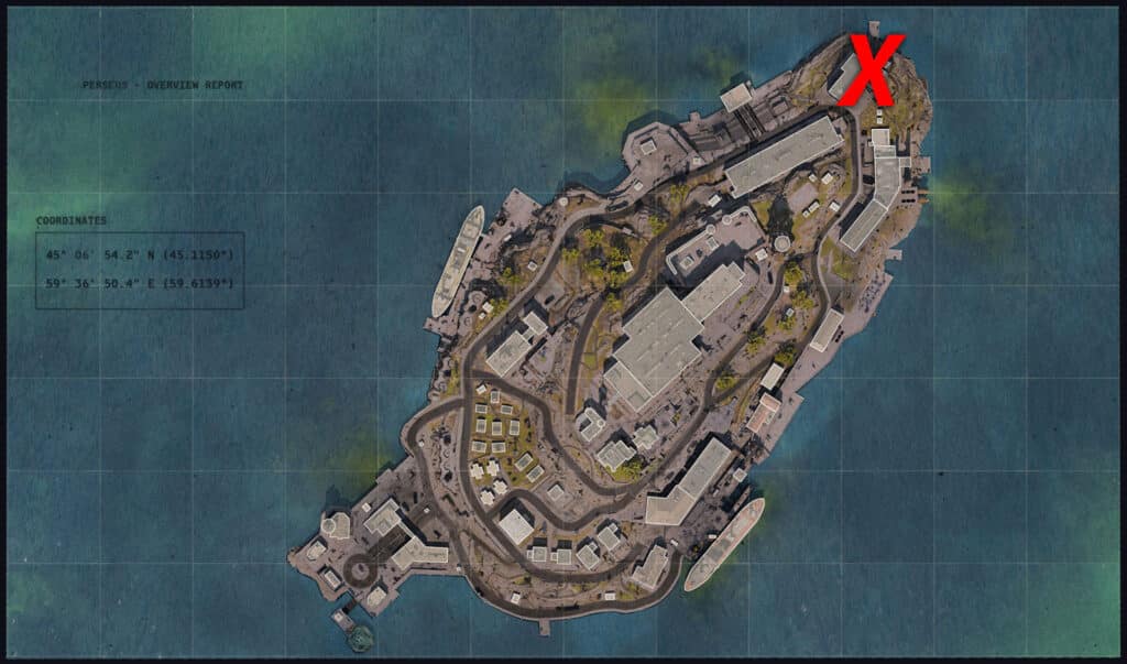 warzone rebirth island forgotten keycard location
