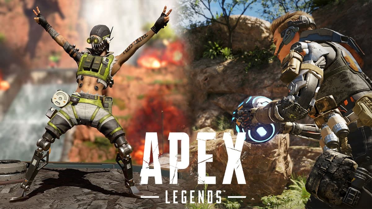 Apex Legends Octane and Black Ops 3 Operator carrying satellite drone