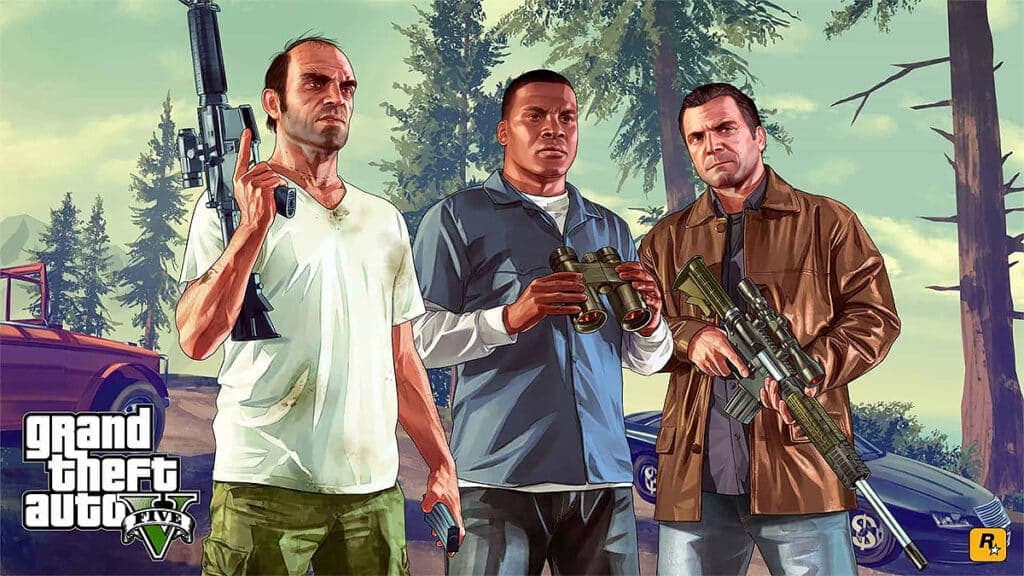 Franklin, Michael, and Trevor in GTA 5