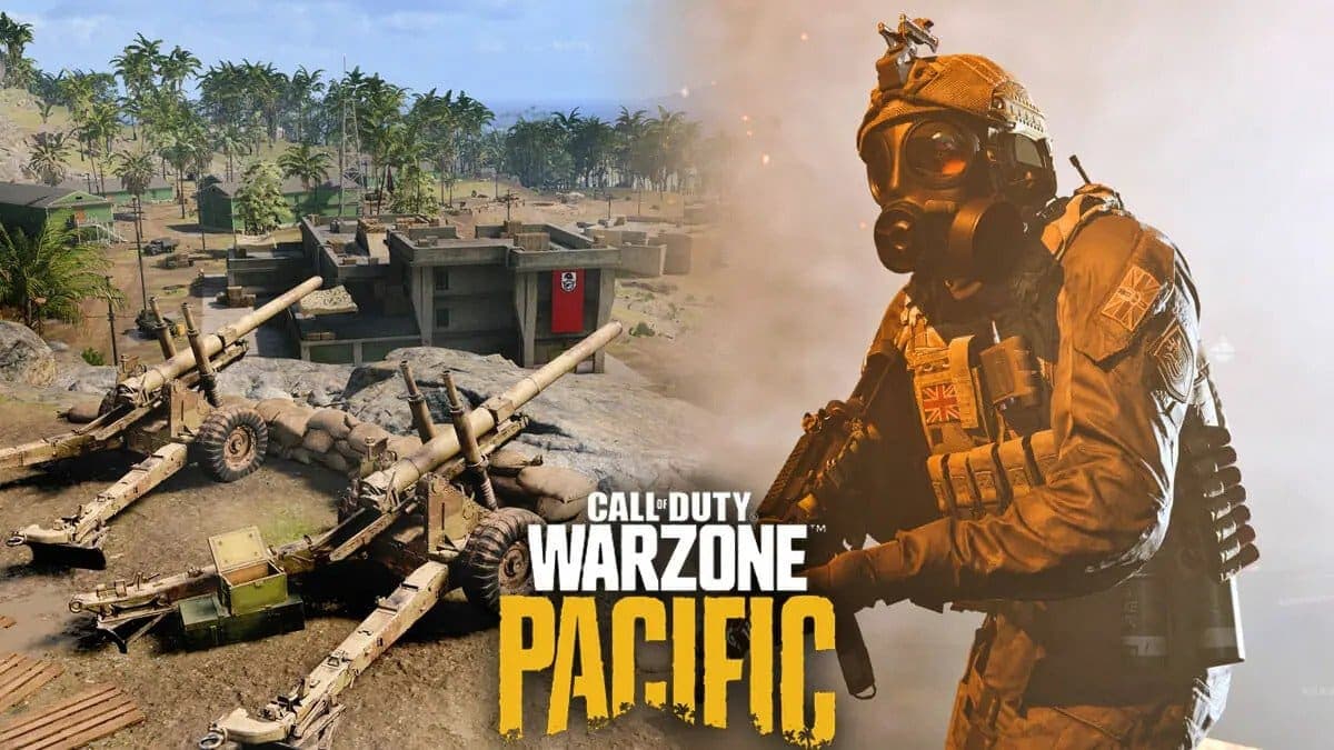 Warzone Pacific Operator wearing Gas Mask