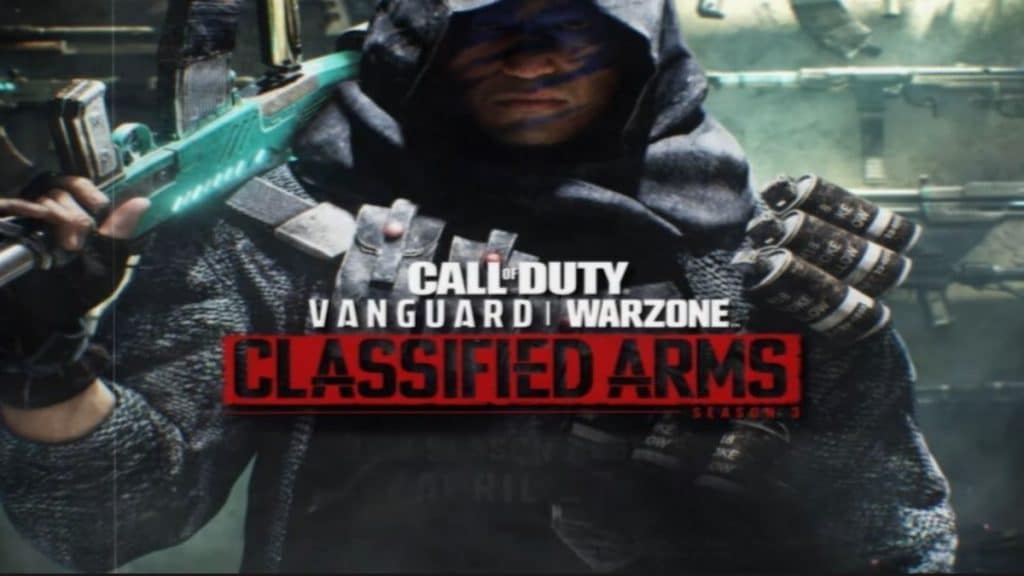 Warzone and Vanguard Season 3 Classified Arms art