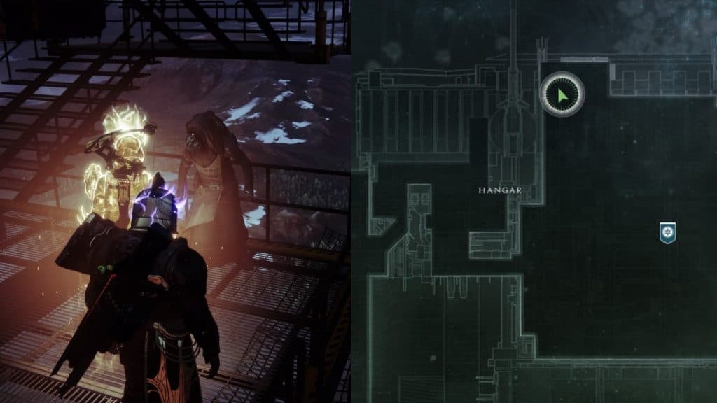 Side by Side of Xur location in map and in-game