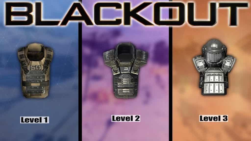 Body armor levels Blackout