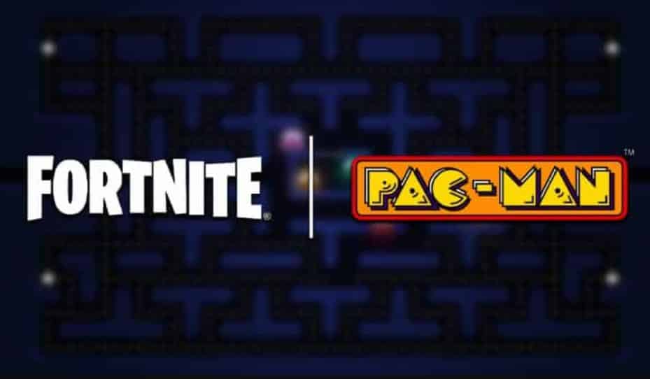 Fortnite and Pac-Man logos