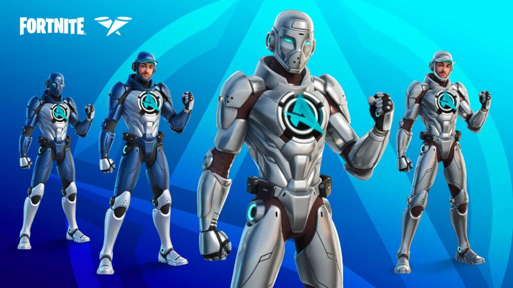 Fortnite Ali-A sapphire and titanium outfit styles