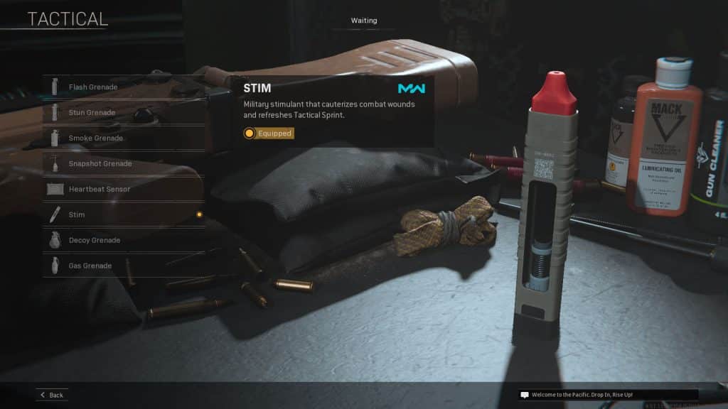 Stim Tactical Equipment in Warzone
