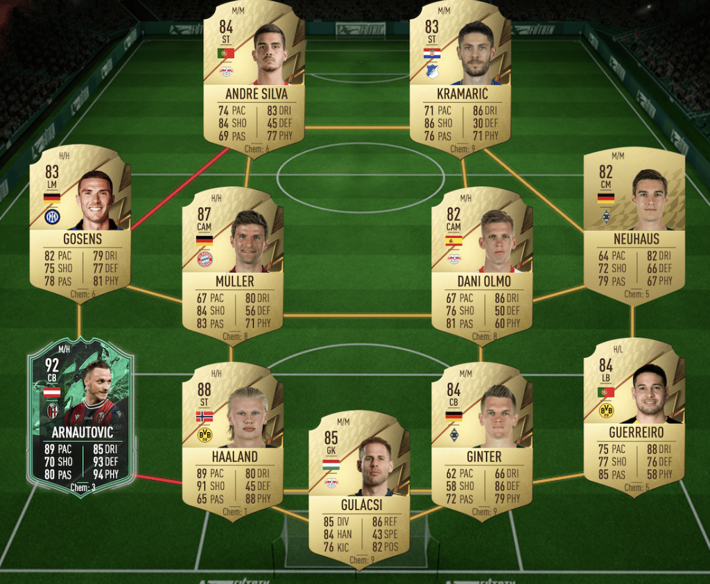 Vardy SBC FIFA 22 solution 86-rated squad