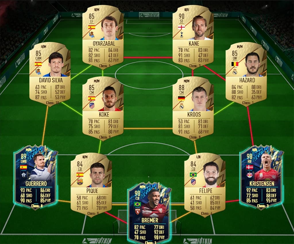 FIFA 22 88 rated squad solution