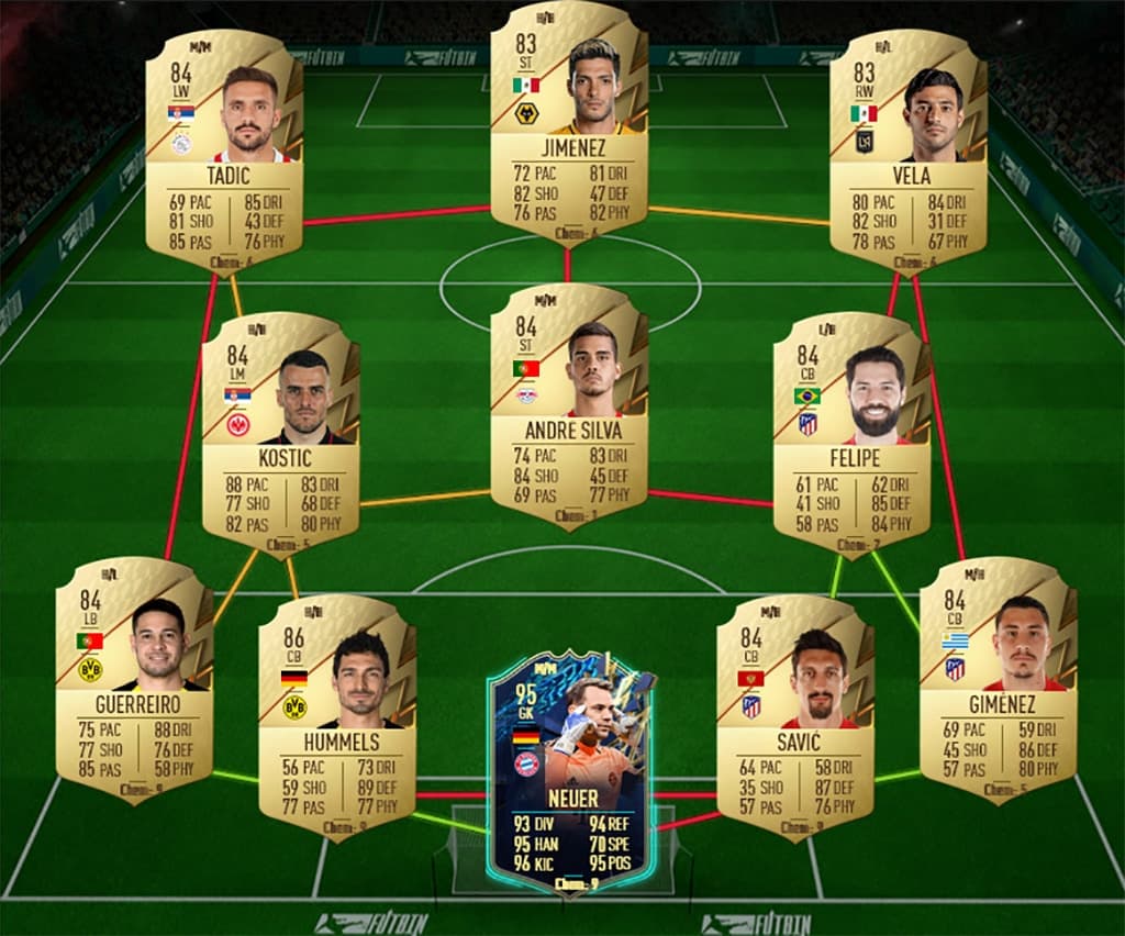 FIFA 22 Shapeshifters Lozano 86 rated squad solution
