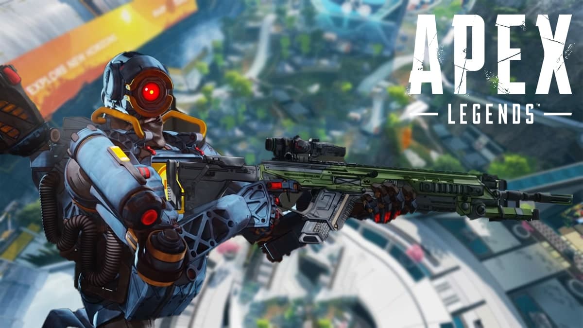 Pathfinder aiming weapon in Apex Legends