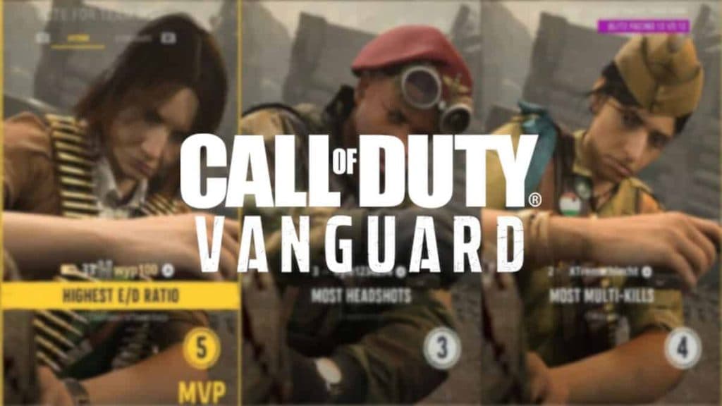 Vanguard MVP voting screen