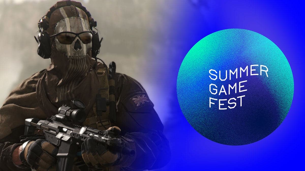 Ghost in Modern Warfare 2 and Summer Games Fest logo