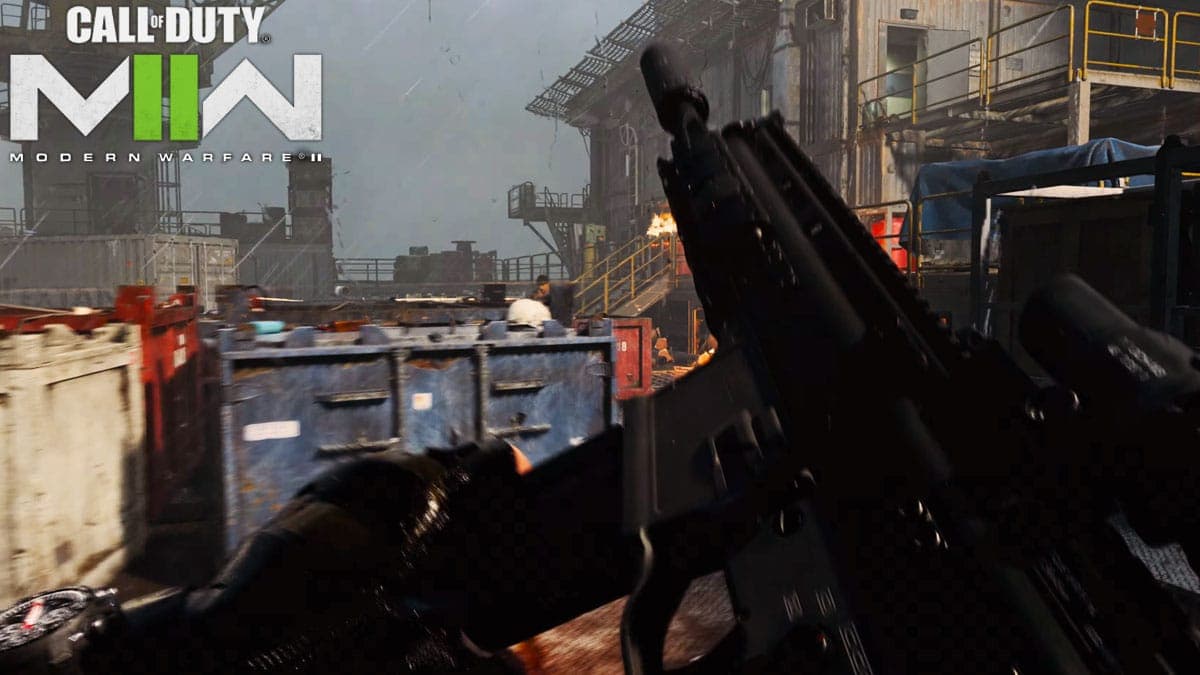 Modern Warfare 2 player reloading in Dark Water campaign mission