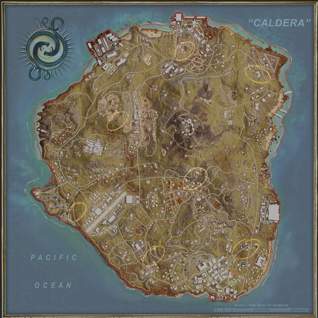 Warzone Pacific Season 4 Caldera map