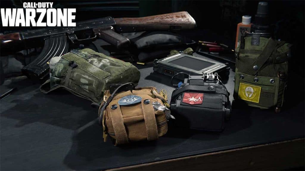 Warzone Perks on a table