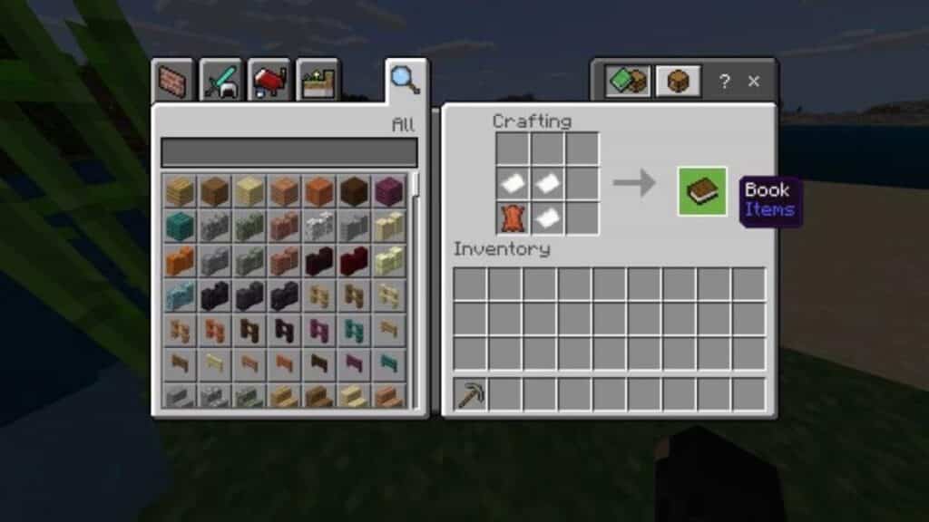 minecraft book crafting guide