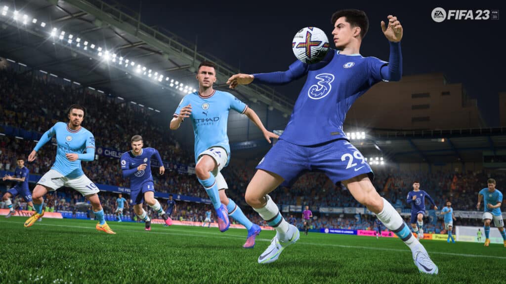 Havertz controling ball in FIFA 23