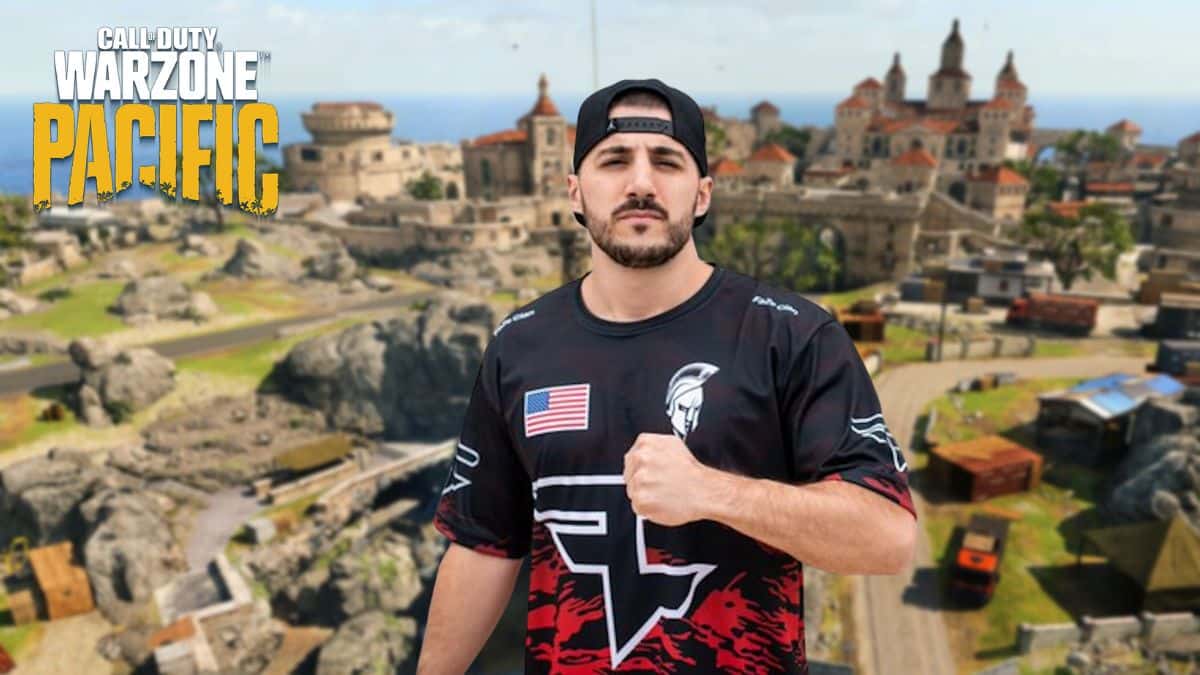 NICKMERCS with Warzone Fortune's Keep map