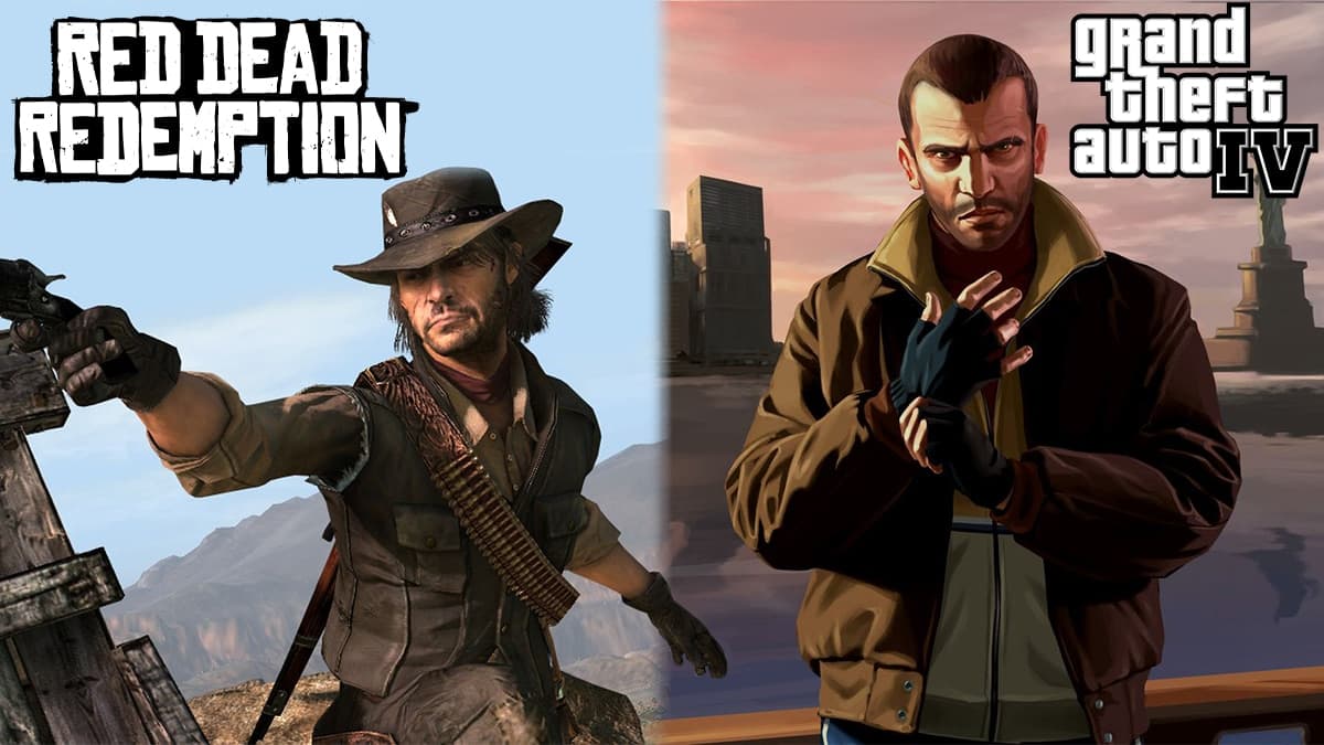 Nico Bellic from GTA IV and John Marston from Red Dead Redemption