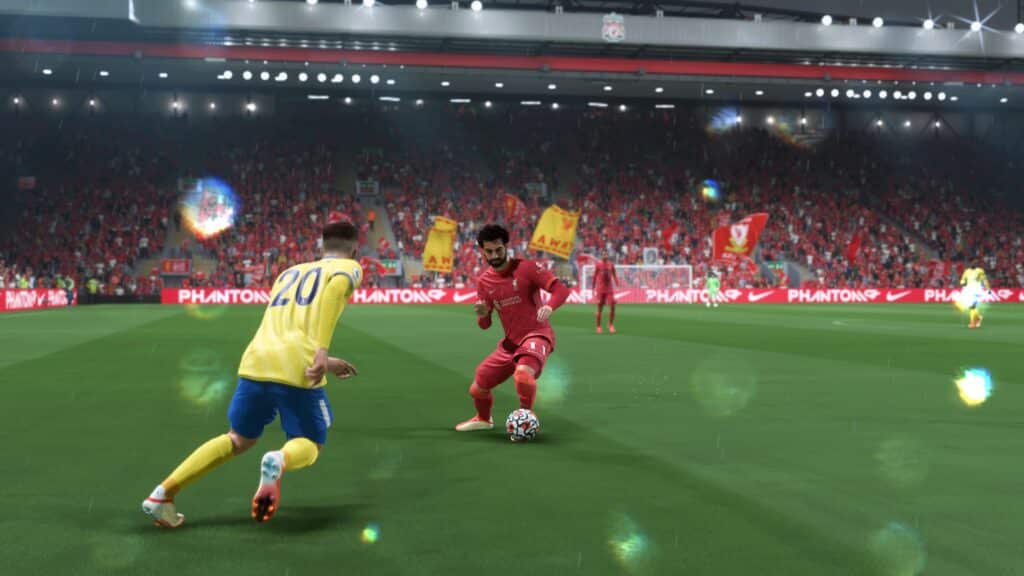Salah using skills in FIFA 22