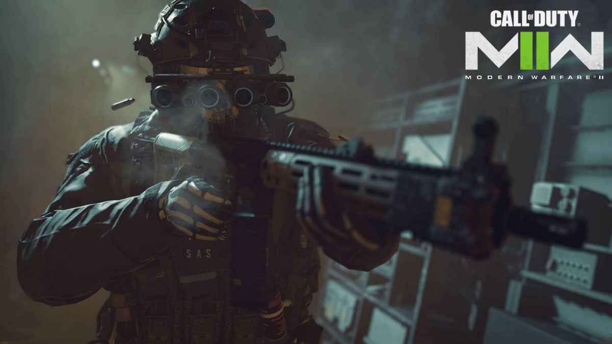 Ghost with Assault Rifle in Modern Warfare 2