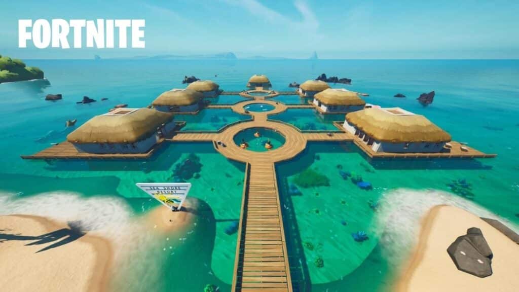 Gun Game Seashore resort Fortnite map