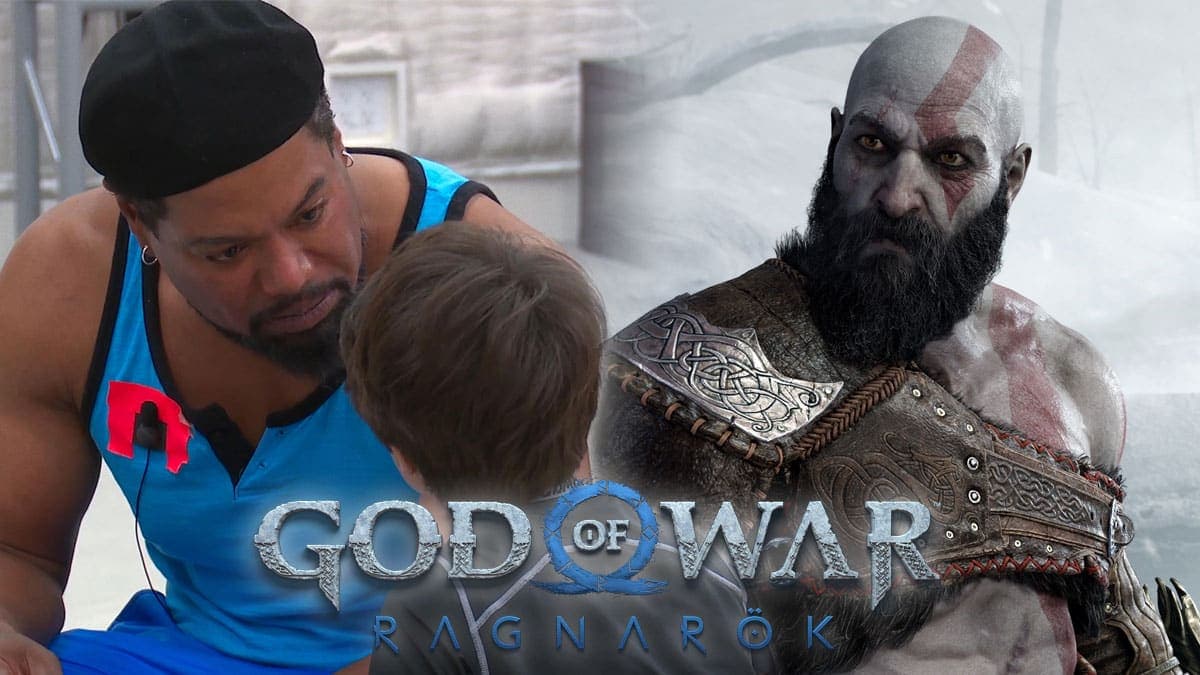 Christopher Judge and Kratos in God of War Ragnarok