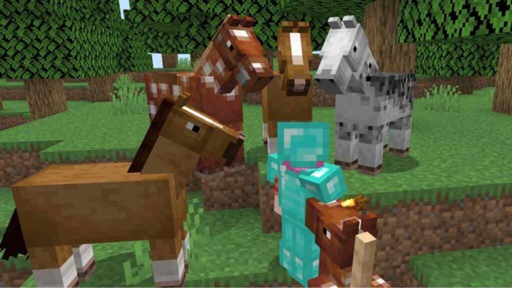 Tames Minecraft horses