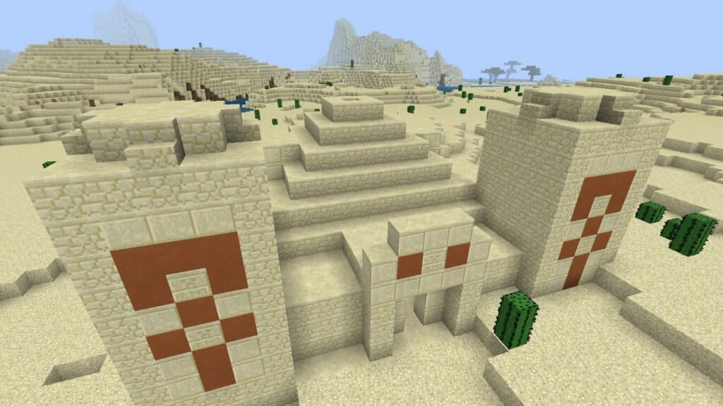 A Desert Temple in Minecraft.