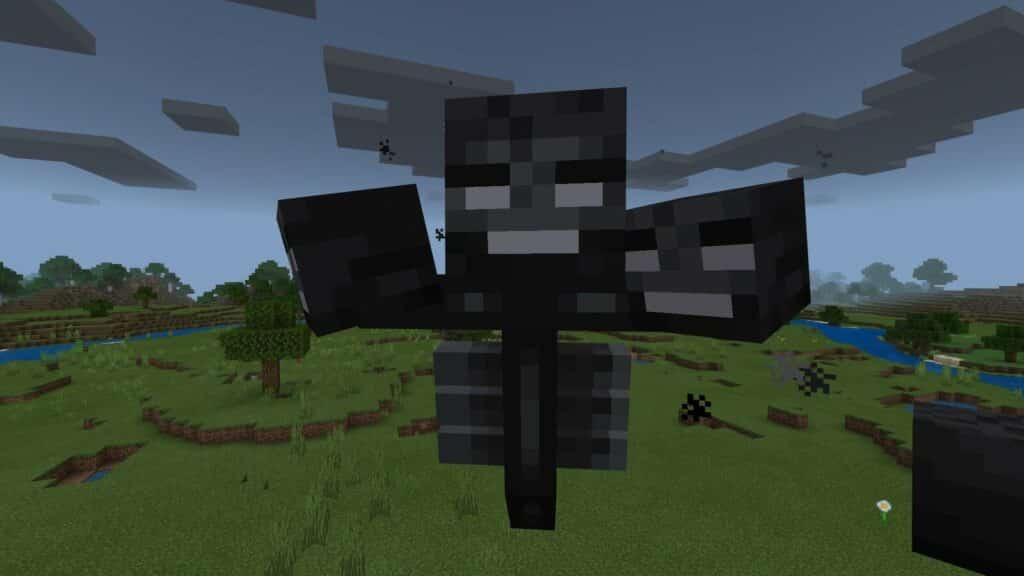 Undead Wither boss in Minecraft