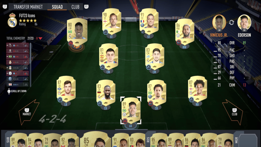 FIFA 23 Ultimate Team squad chemistry