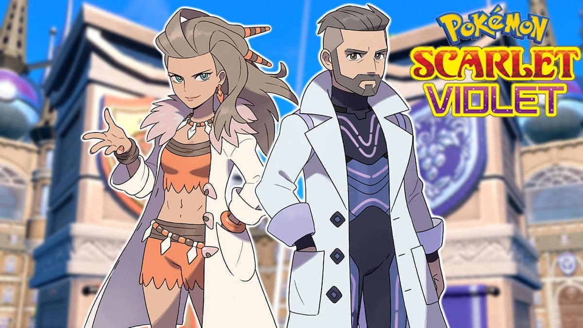 Pokemon Scarlet and Violet professors