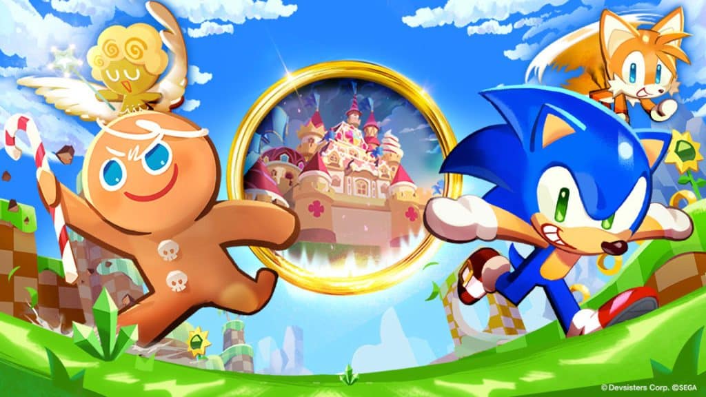 Cookie Run: Kingdom promo art with Sonic and Tails cookies