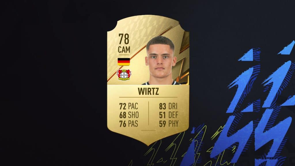 Florian Wirtz FIFA 22 rating