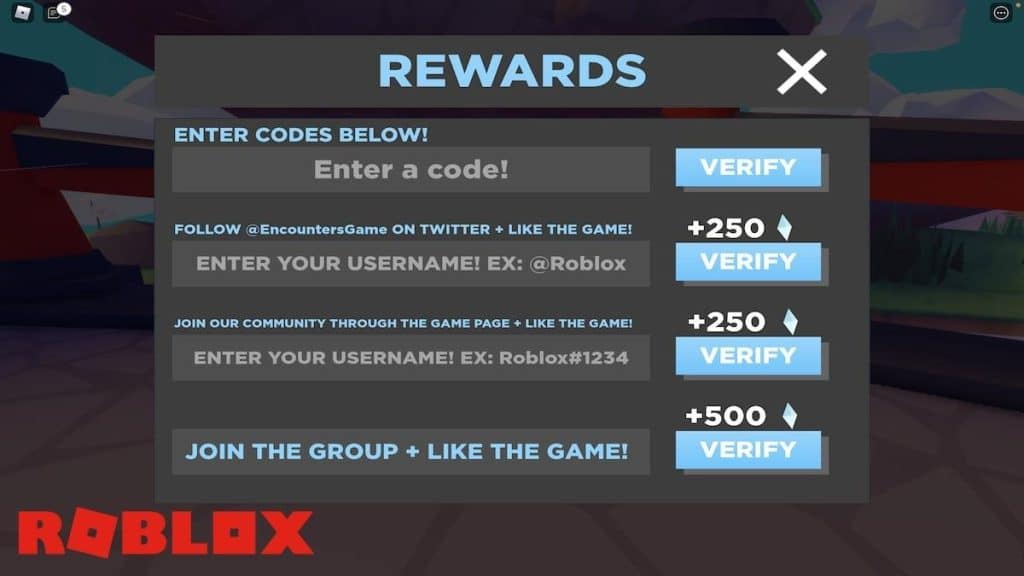How to Redeem Encounters Codes in Roblox