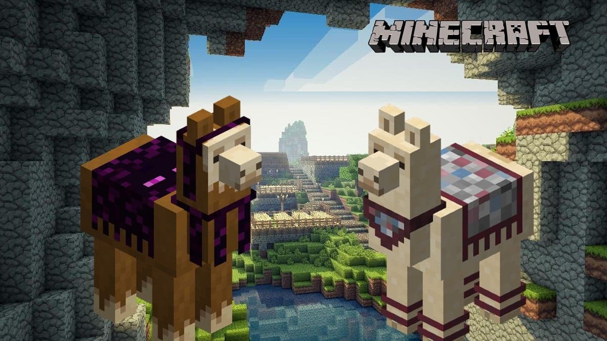 Two Minecraft Llamas
