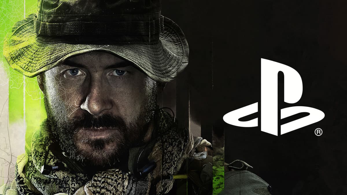 Modern Warfare 2's captain price and playstation logo