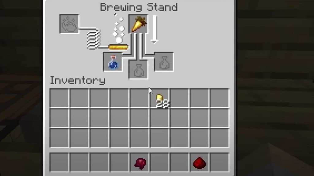 Brewing recipe for Potion of Nightvision
