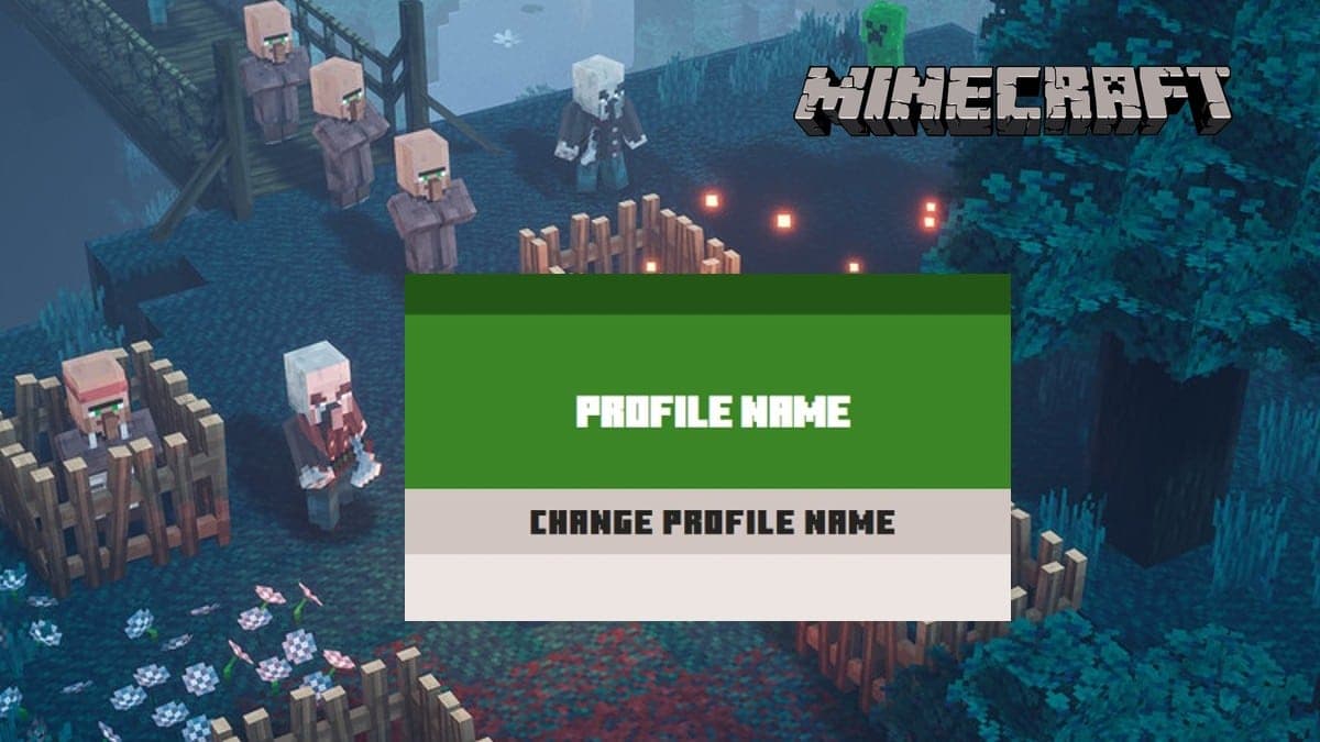 Change profile name option in Minecraft