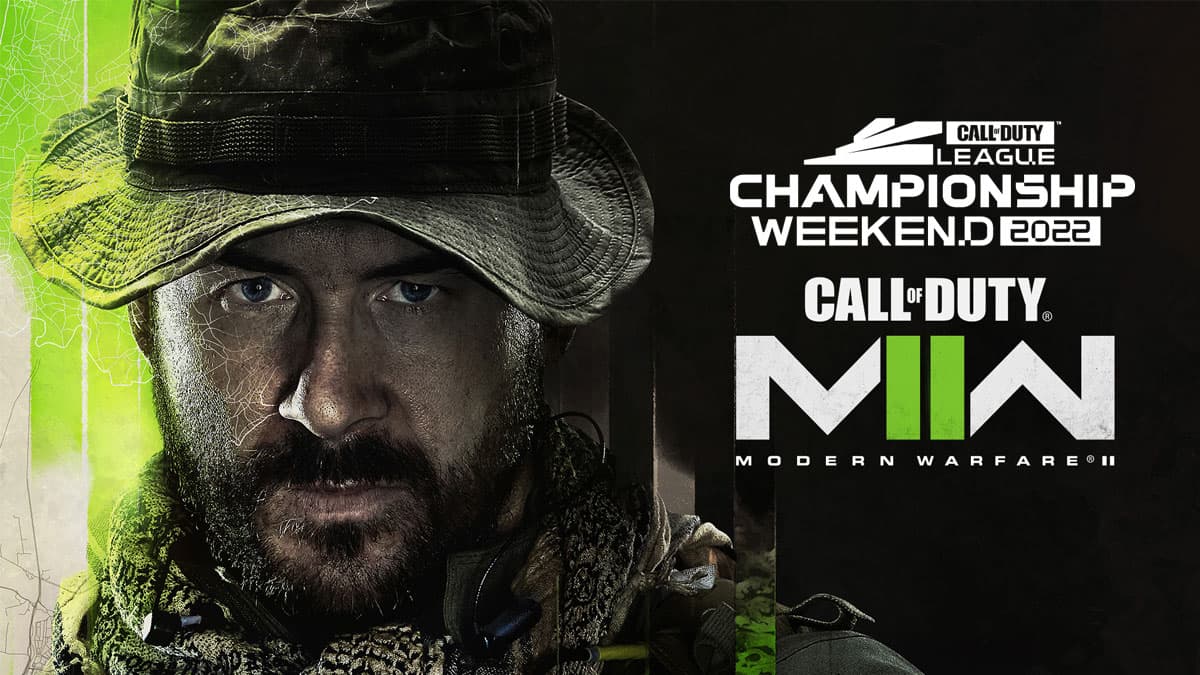 Captain Price in Modern Warfare 2 with CDL Champs logo