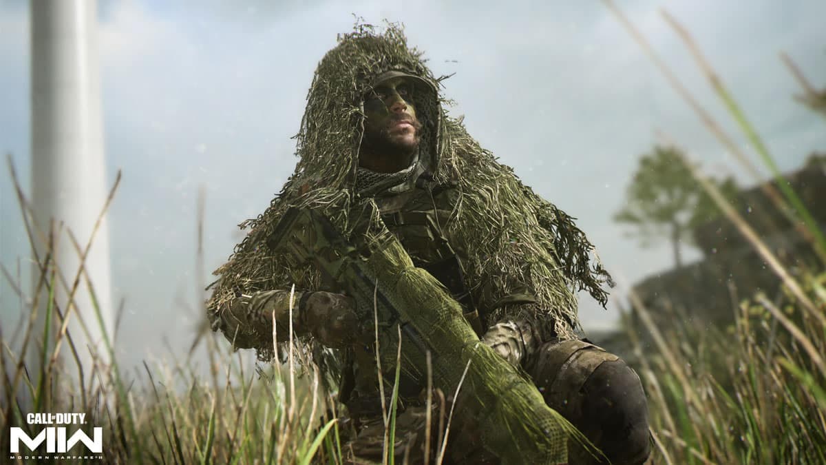 Captain Price in ghillie suit in Modern Warfare 2