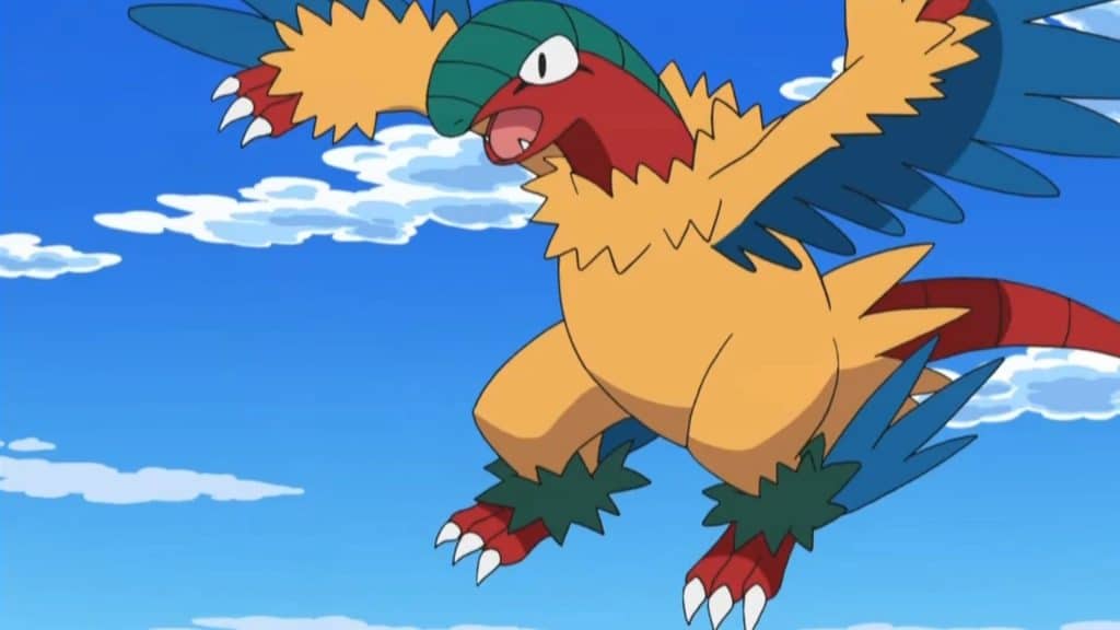 Archeops in the Pokemon Anime