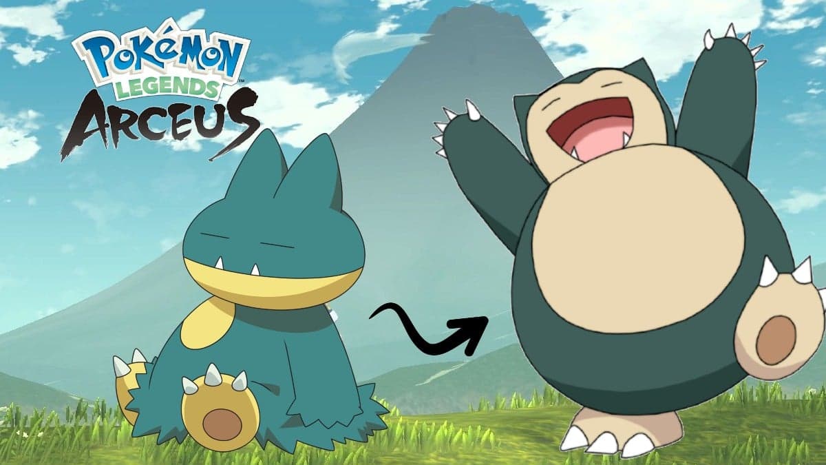 Munchlax and Snorlax in Pokemon Legends Arceus
