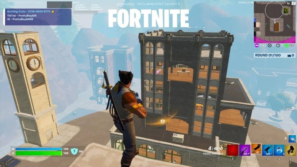 Tilted No Build Zone Wars map in Fortnite