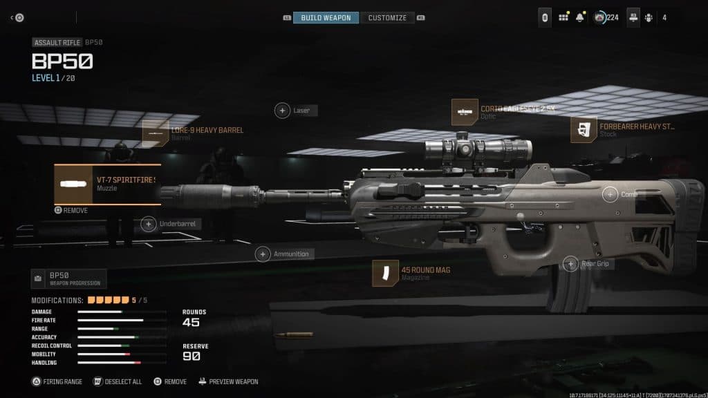 BP50 with attachments in Warzone