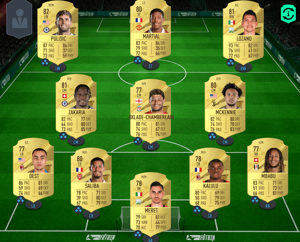 FIFA 23 Ultimate Team starter squad