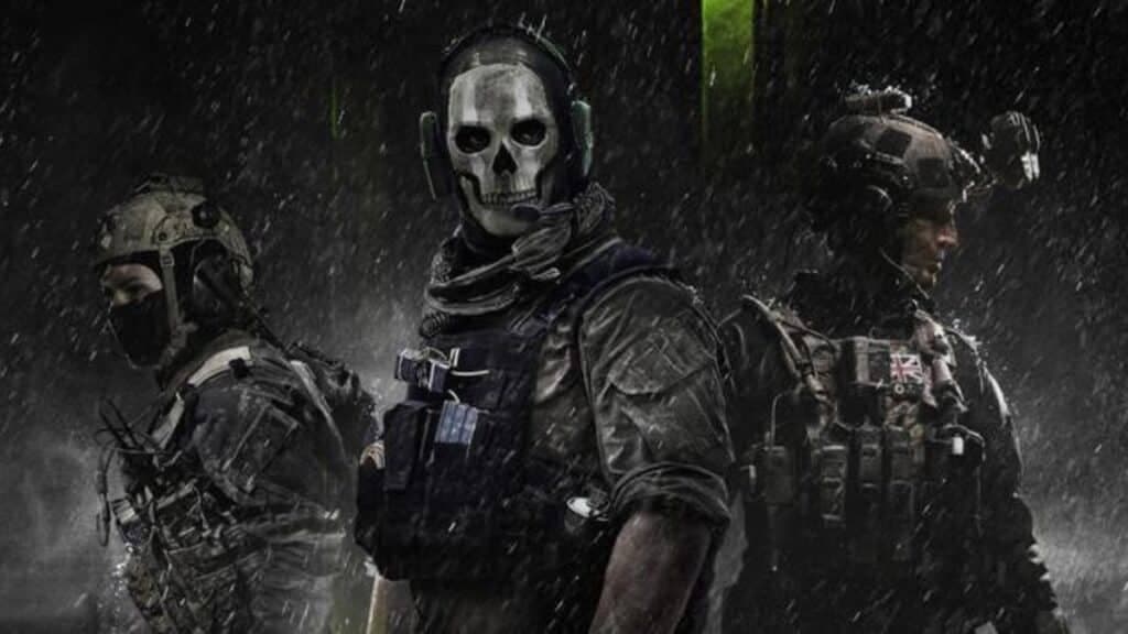 Modern Warfare 2 characters in a line