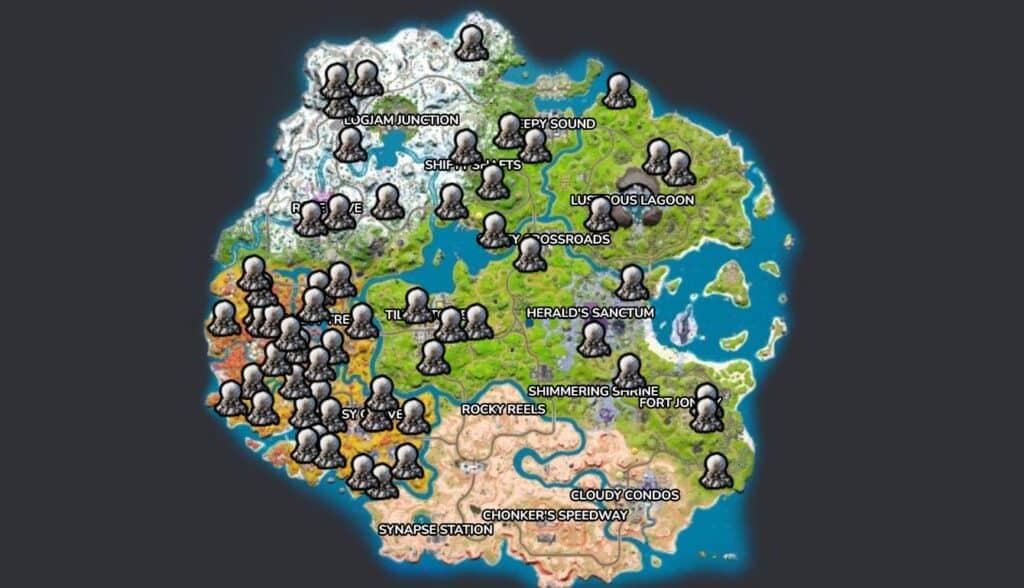 Fortnite boulder locations