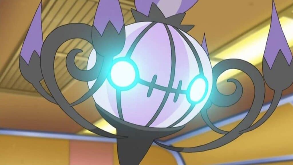 A Chandelure ready to attack